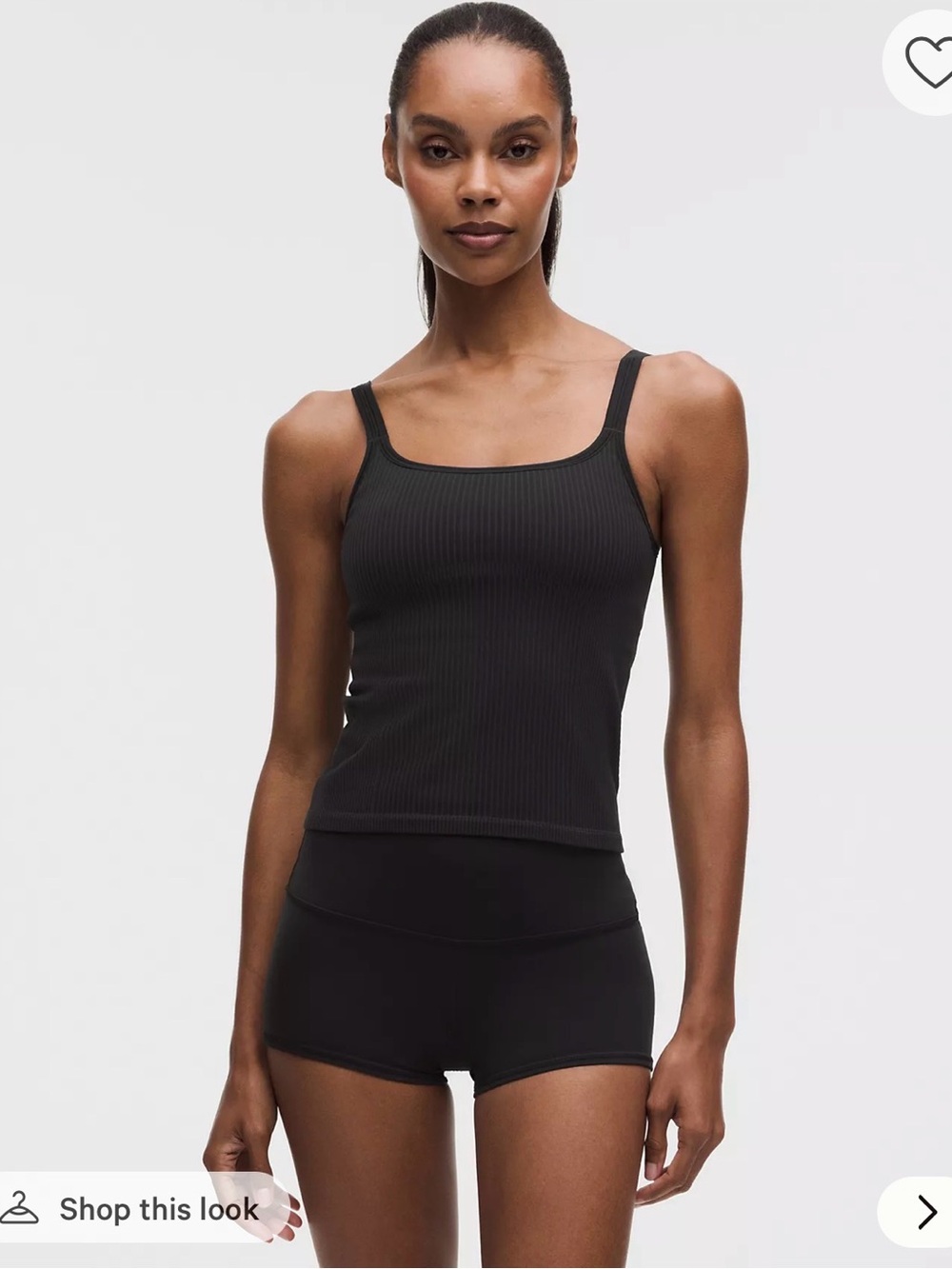NWOT Lululemon Ebb to Street Cropped Tank Top